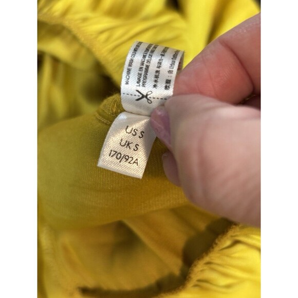 Intimately Free People Want Your Love Slip Dress Yellow Gold Small Mustard Mini - Picture 6 of 13